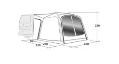 Outwell Milestone Dash Drive Away Awning 19 Outwell Milestone Dash Drive Away Awning -Professional Camping Store 111099 milestone dash drawing perspective2