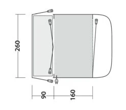Outwell Newburg 160 Poled Drive Away Awning 16 Outwell Newburg 160 Poled Drive Away Awning -Professional Camping Store 111101 newburg 160 drawing floorplan3