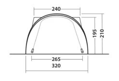 Outwell Lakecrest Drive Away Awning -Professional Camping Store 111166 lakecrest drawing other5