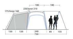 Outwell Mountain Lake 5ATC Tent (2022) 19 Outwell Mountain Lake 5ATC Tent (2022) -Professional Camping Store 111198 mountain lake 5atc drawing other4