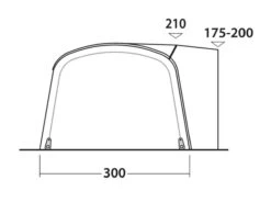 Outwell Blossburg 380 Air Drive Away Awning -Professional Camping Store 111242 blossburg 380 air drawing other4