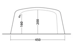 Outwell Queensdale 8PA Tent (2023) -Professional Camping Store 111270 queensdale 8pa drawing other5