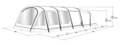 Outwell Queensdale 8PA Tent (2023) -Professional Camping Store 111270 queensdale 8pa drawing perspective2