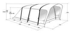 Outwell Springville 4SA Tent (2023) -Professional Camping Store 111275 springville 4sa drawing perspective2