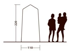 Outwell Seahaven Station Double -Professional Camping Store 111288 outwell seahaven comfort station double drawing other5