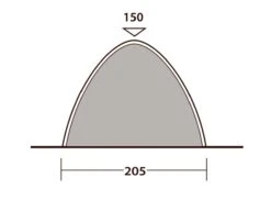 Outwell Free Standing Inner -Professional Camping Store 111289 free standing inner drawing other4