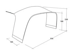 Outwell Lounge Tent Connector L (2023) 11 Outwell Lounge Tent Connector L (2023) -Professional Camping Store 111341 lounge tent connector l drawing perspective2