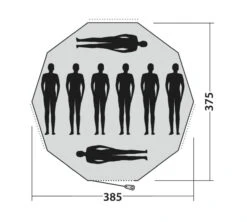 Easy Camp Moonlight Tipi Tent -Professional Camping Store 120381 moonlight tipi drawing floorplan3