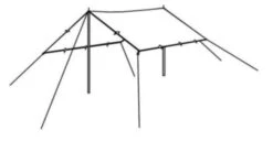 Robens Tarp 3m*3m -Professional Camping Store 130232 tarp 4 x 4 m drawing perspective 2 2