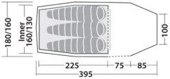 Robens Voyager 3EX Tent (2022) -Professional Camping Store 130264 voyager 3ex drawing floorplan3