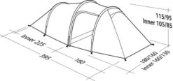 Robens Voyager 3EX Tent (2022) -Professional Camping Store 130264 voyager 3ex drawing perspective2