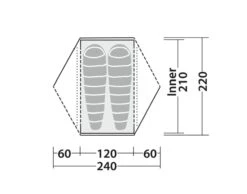 Robens Boulder 2 Tent (2023) -Professional Camping Store 130273 boulder 2 drawing floorplan3 1