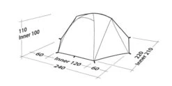 Robens Boulder 2 Tent (2023) -Professional Camping Store 130273 boulder 2 drawing perspective2 1