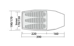 Robens Pioneer 3EX Tent (2022) 18 Robens Pioneer 3EX Tent (2022) -Professional Camping Store 130275 pioneer 3ex drawing floorplan3