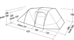 Robens Double Dreamer 5 Tent (2023) -Professional Camping Store 130279 double dreamer 5 drawing perspective2