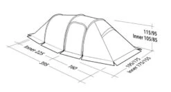 Robens Nordic Lynx 3 Tent (2023) -Professional Camping Store 130323 nordic lynx 3 drawing perspective2