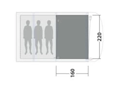 Outwell Lindale 3PA Flat Woven Carpet -Professional Camping Store 170857 flat woven carpet lindale 3pa drawing floorplan2
