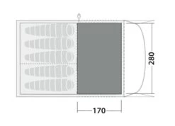 Robens Fleece Carpet Wolf Moon 5XP -Professional Camping Store 190070 fleece carpet wolf moon 5xp drawing floorplan2