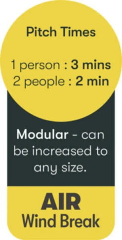 Quest Falcon Airshield 160 - 1 Panel Extension (2022) -Professional Camping Store a1039 9 midsize