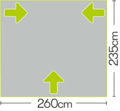 Quest Falcon 260 Poled Porch Caravan Awning (2022) 9 Quest Falcon 260 Poled Porch Caravan Awning (2022) - Image 7