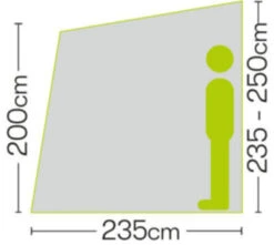 Quest Falcon Air 260 Porch Awning (2022) -Professional Camping Store a3501a 6 midsize 1