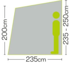 Quest Falcon 390 Poled Porch Caravan Awning (2022) -Professional Camping Store a3503 6 midsize