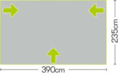 Quest Falcon 390 Poled Porch Caravan Awning (2022) -Professional Camping Store a3503 7 midsize