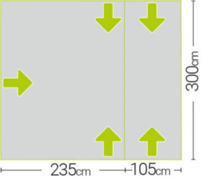Quest Falcon Air 300 Drive Away Awning Low (180-120cm) (2022) 9 Quest Falcon Air 300 Drive Away Awning Low (180-120cm) (2022) - Image 7
