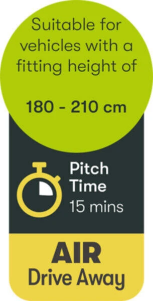 Quest Falcon Air 300 Drive Away Awning Low (180-120cm) (2022) 10 Quest Falcon Air 300 Drive Away Awning Low (180-120cm) (2022) - Image 8