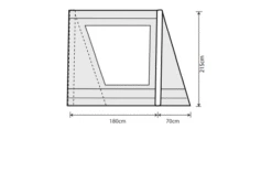 Outdoor Revolution Airedale 6.0s / 6.0se Front Porch Extension -Professional Camping Store airedale 6s se front porch extension fp 1