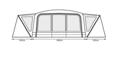 Outdoor Revolution Airedale 9.0DSE Tent (2022) -Professional Camping Store airedale 9se 2