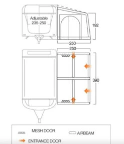 Vango Airbeam Vango Balletto Air 390 Elements Shield Caravan Awning (2023) 16 Vango Airbeam Vango Balletto Air 390 Elements Shield Caravan Awning (2023) -Professional Camping Store balletto 390 floor