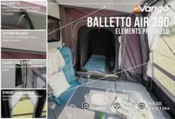 Vango Airbeam Vango Balletto Air 390 Elements ProShield Caravan Awning (2023) -Professional Camping Store balletto air 390 eps in