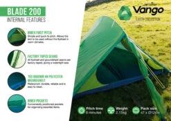 Vango Blade 200 Tent (2022) -Professional Camping Store blade 2002