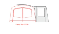 Outdoor Revolution Camp Star Side Porch (500xl, 600, 700) (2022) -Professional Camping Store campstar side porch floorplan 3 1