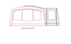 Outdoor Revolution Camp Star Side Porch (500xl, 600, 700) (2022) -Professional Camping Store campstar side porch floorplan 5 1