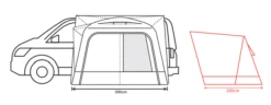 Outdoor Revolution Cayman Air High Awning (255-305cm) -Professional Camping Store cayman air 3 2
