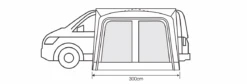 Outdoor Revolution Cayman Cuba Air Low Driveaway Awning (180-210cm) -Professional Camping Store cayman cuba 3 flr