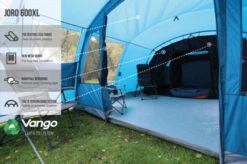 Vango Joro Poled 600XL Tent (2022) -Professional Camping Store earth collection poled infographics call outs3