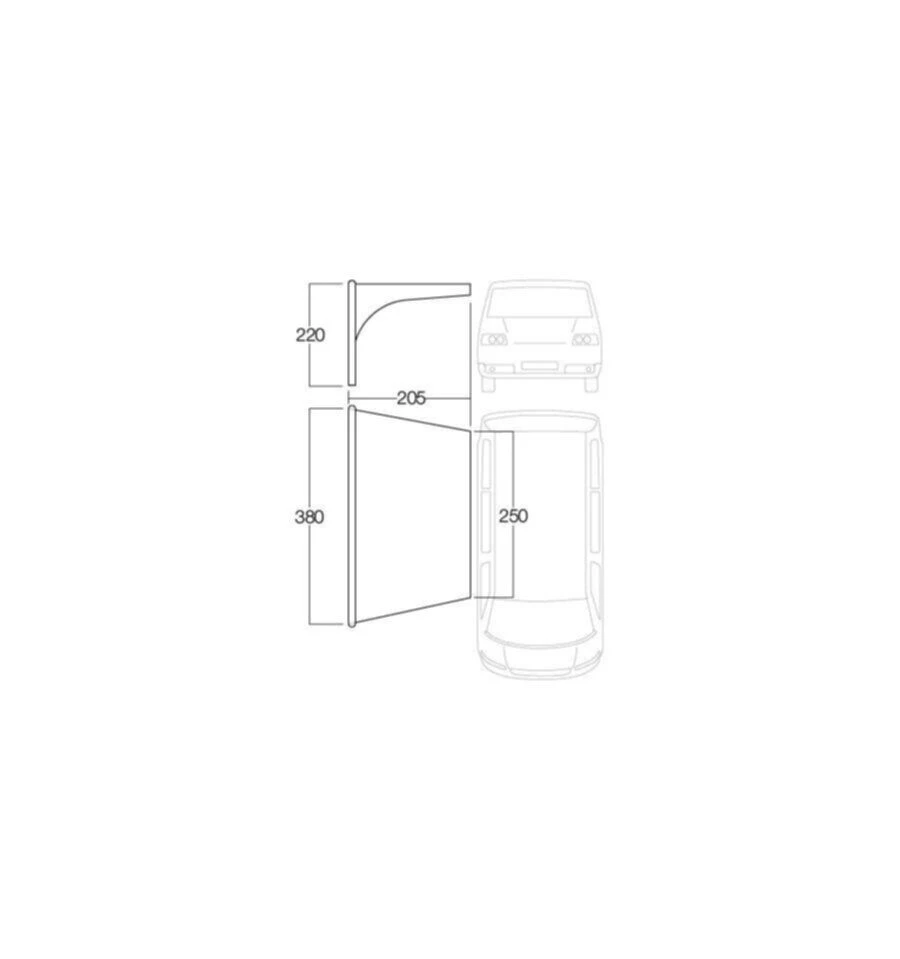 Vango AirBeam Sky Canopy 2.5m 5 Vango AirBeam Sky Canopy 2.5m - Image 3