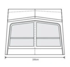 Outdoor Revolution Esprit Pro X 330 Premium Caravan Air Awning 11 Outdoor Revolution Esprit Pro X 330 Premium Caravan Air Awning -Professional Camping Store floorplan 3