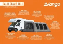 Vango Airbeam Vango Galli CC Air Tall Awning (2023) -Professional Camping Store galli cc air tall