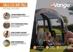 Vango Airbeam Vango Galli CC Air Tall Awning (2023) -Professional Camping Store galli cc air tall2