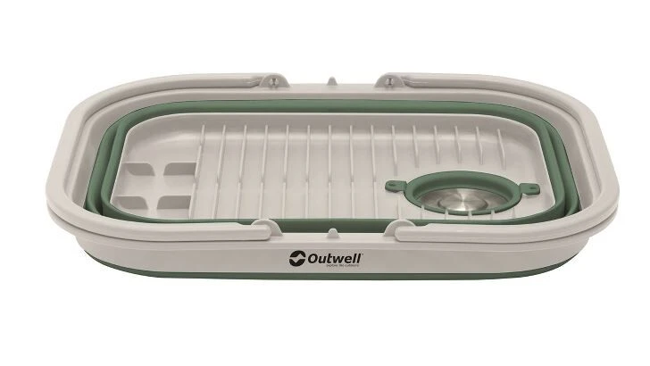 Outwell Collaps Washing Base W/handle & Lid (Shadow Green) 4 Outwell Collaps Washing Base W/handle & Lid (Shadow Green) - Image 2