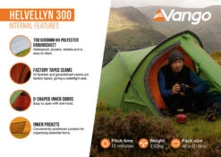 Vango Helvellyn 300 Tent (2022) -Professional Camping Store helvellyn 3002