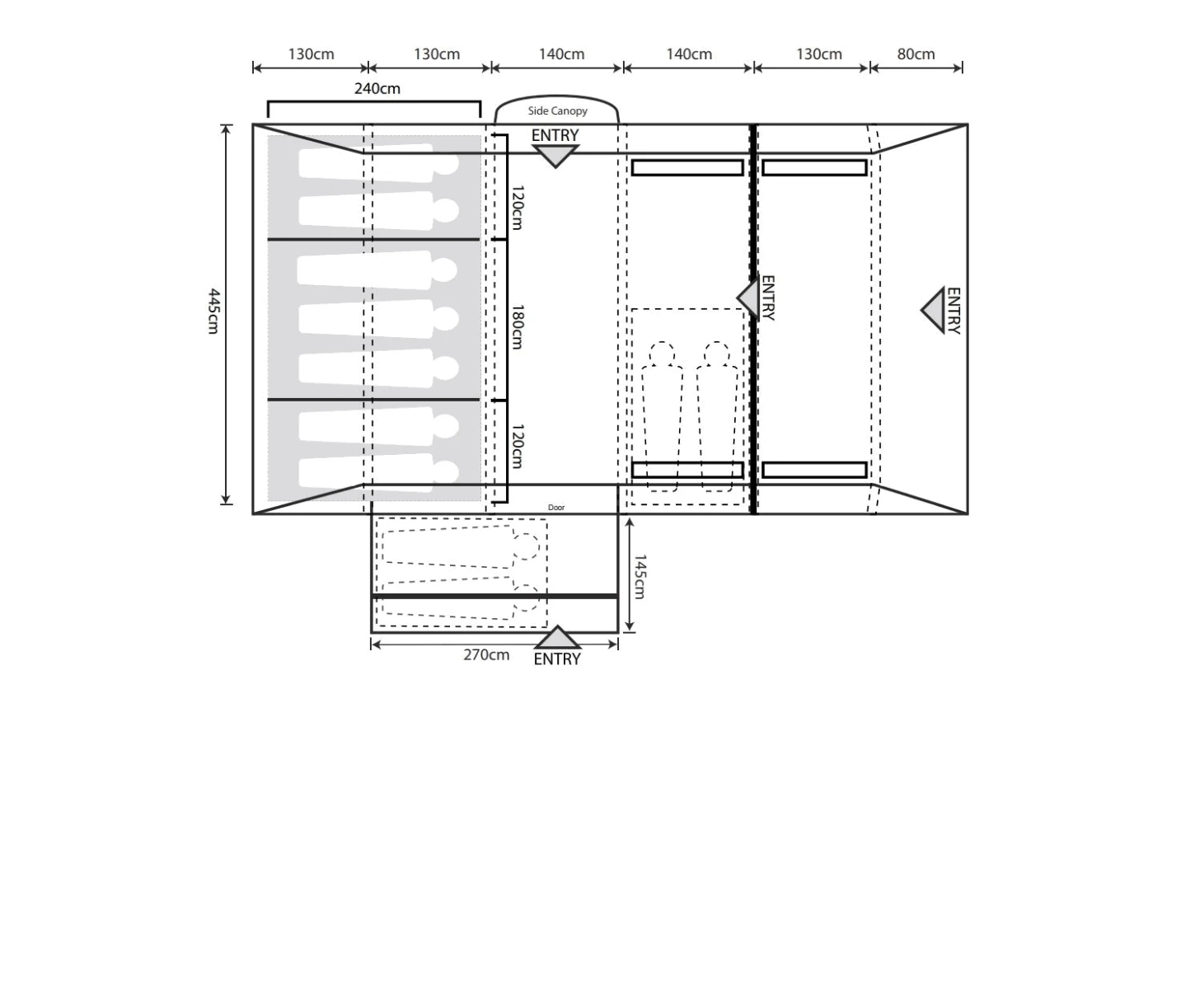 Outdoor Revolution Kalahari PC 7.0 Tent (2022) 4 Outdoor Revolution Kalahari PC 7.0 Tent (2022) - Image 2