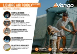 Vango Airbeam Vango Lismore Air 700DLX Tent Package (2023) 17 Vango Airbeam Vango Lismore Air 700DLX Tent Package (2023) -Professional Camping Store lismore air 700dlx package2