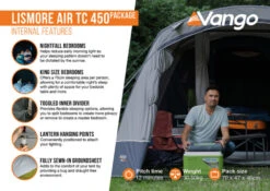 Vango Airbeam Vango Lismore Air TC 450 Tent Package (2023) -Professional Camping Store lismore air tc 450 package2