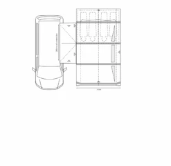 Outdoor Revolution Movelite T4E Midline Awning (220-255cm) -Professional Camping Store movelite t4e floor1 pe