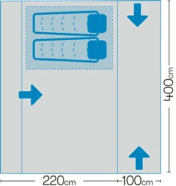 Westfield Neptune 400 Performance Air Drive Away Awning Mid - XXhigh (240 -320cm) -Professional Camping Store neptune 7 midsize
